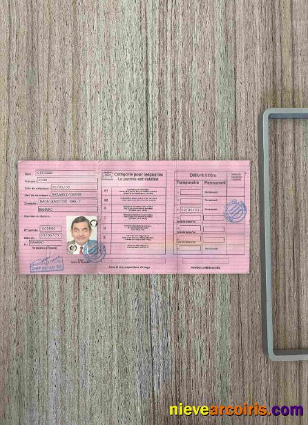 Mali driving license photolook